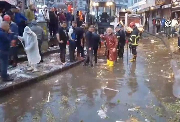 Zonguldak'ta yollar göle döndü