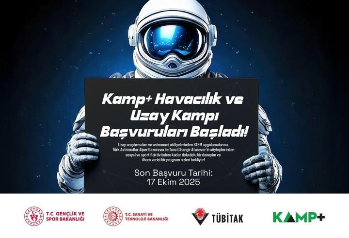 KAMP+ Havacılık ve Uzay Kampı başvuruları başladı