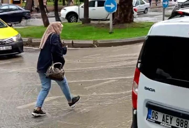 Samsun’da sağanak etkili oldu