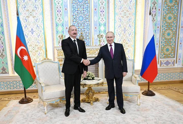 Putin ile Aliyev, Tacikistan’da görüştü