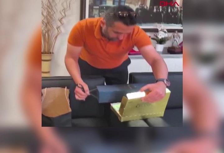 Baklava kutusunda rüşvet operasyonu