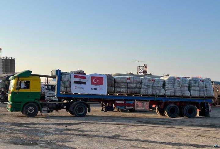 AFAD'dan Gazze'ye 20 TIR yardım