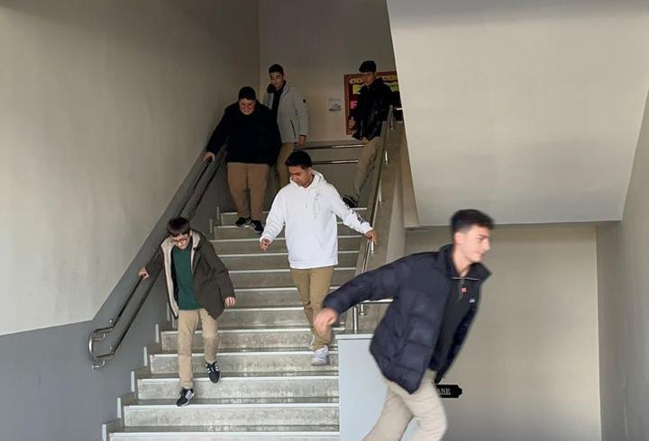 Bolu'da okullarda afet tatbikatı yapıldı