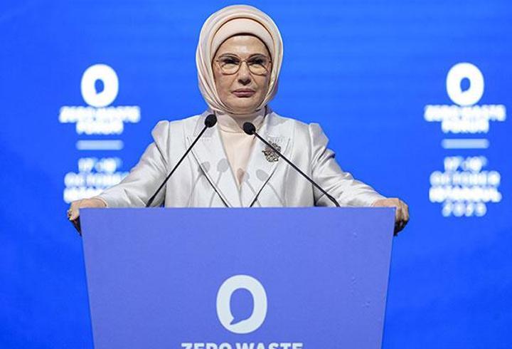 Emine Erdoğan, Uluslararası Sıfır Atık Forumu'nda konuştu