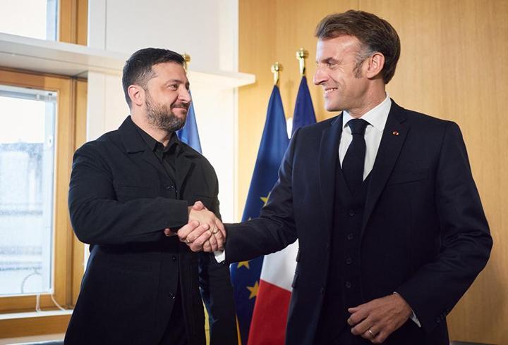 Zelenskiy ile Macron, Brüksel’de görüştü
