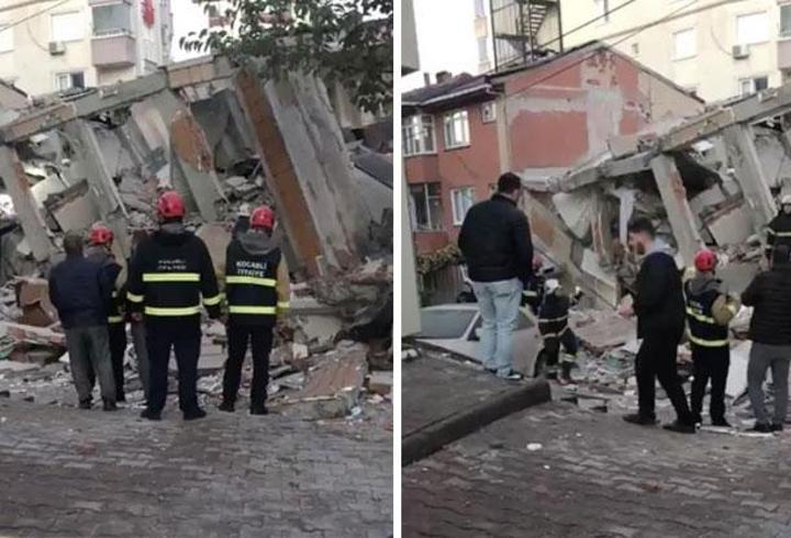 SON DAKİKA... Gebze'de bina çöktü: Çok sayıda ekip sevk edildi