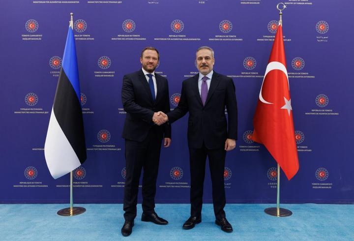 Bakan Fidan, Estonyalı mevkidaşı Tsahkna ile görüştü