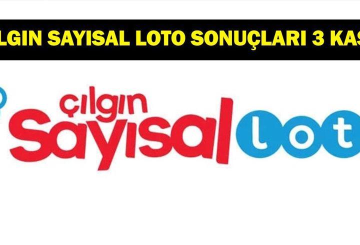 ÇILGIN SAYISAL LOTO SONUÇLARI 3 KASIM! Çılgın Sayısal Loto sonuçları sorgulama ekranı