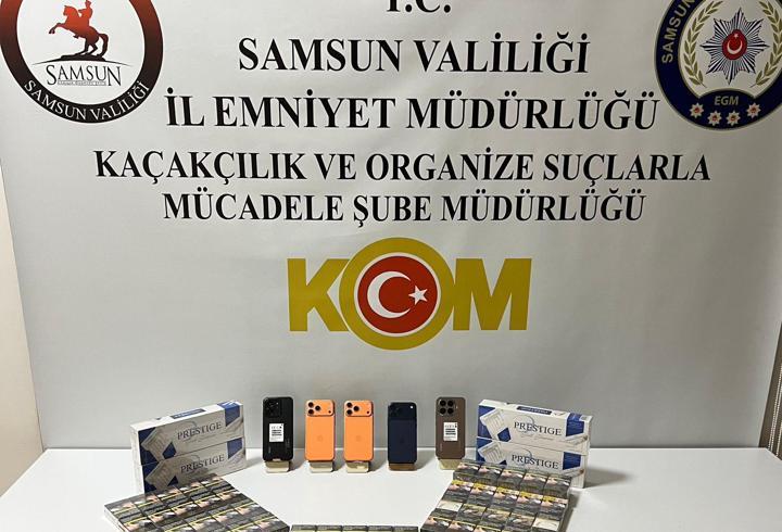 Samsun'da kaçakçılık operasyonunda 3 zanlı yakalandı