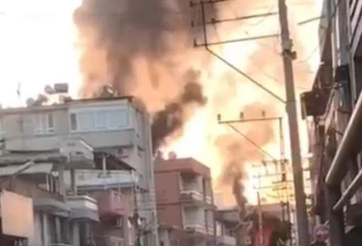 Adana'da tekstil atölyesinde korkutan yangın