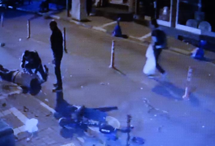 Motosiklet sürücüsünün öldüğü kaza kamerada