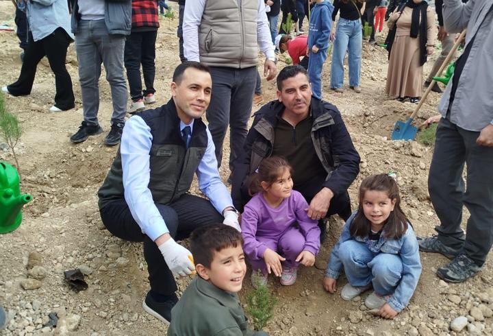 Çamlıyayla’da fidanlar toprakla buluştu