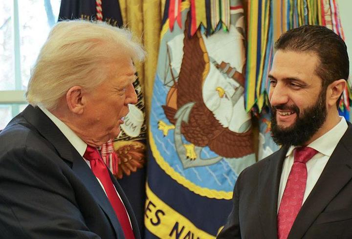 Trump ile Suriye Devlet Başkanı Şara arasında esprili sohbet