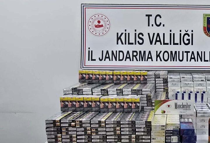 Kilis’te, 2 bin 420 paket kaçak sigara ele geçirildi