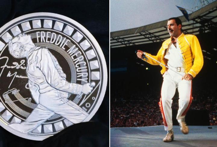 Freddie Mercury'ye özel madeni para