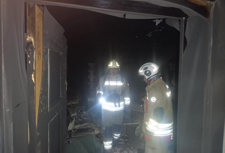 Antakya’da ev yangını 