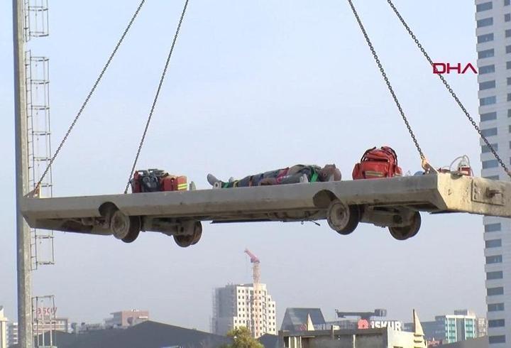 18 metre derinlikteki tünelde iş kazası