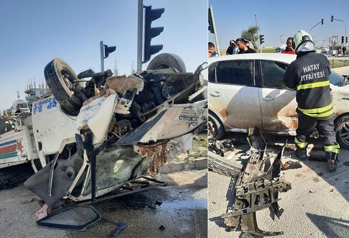 Hatay'da zincirleme kaza: 7 yaralı