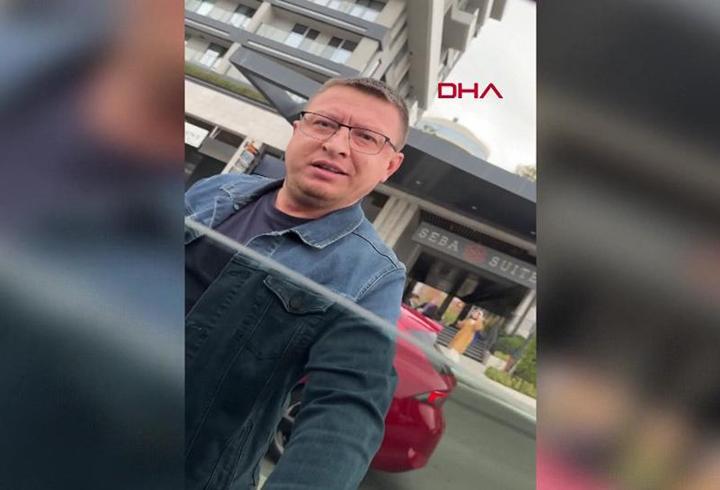 Trafikteki kavga kameralara yansıdı