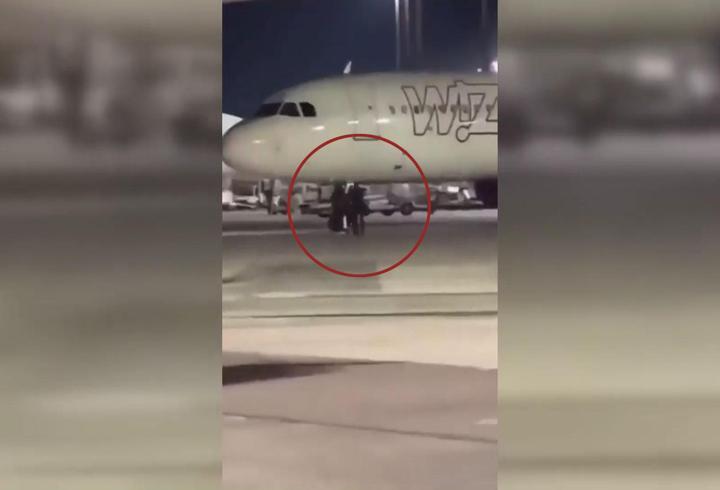İşte o anlar! Uçağı kaçırdılar piste daldılar