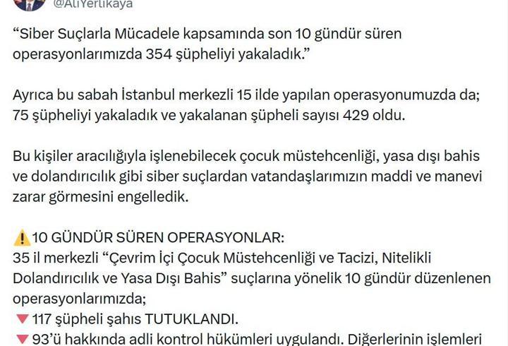 35 ilde siber suç operasyonu: 117 tutuklama
