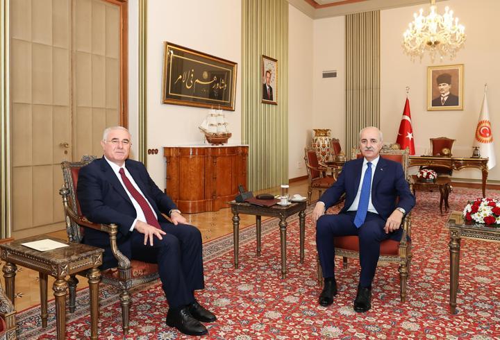 Kurtulmuş, Kamu Başdenetçisi Akarca'yı kabul etti