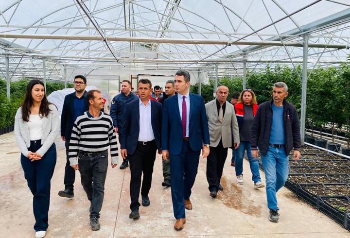 Kaymakamdan üreticilere ziyaret