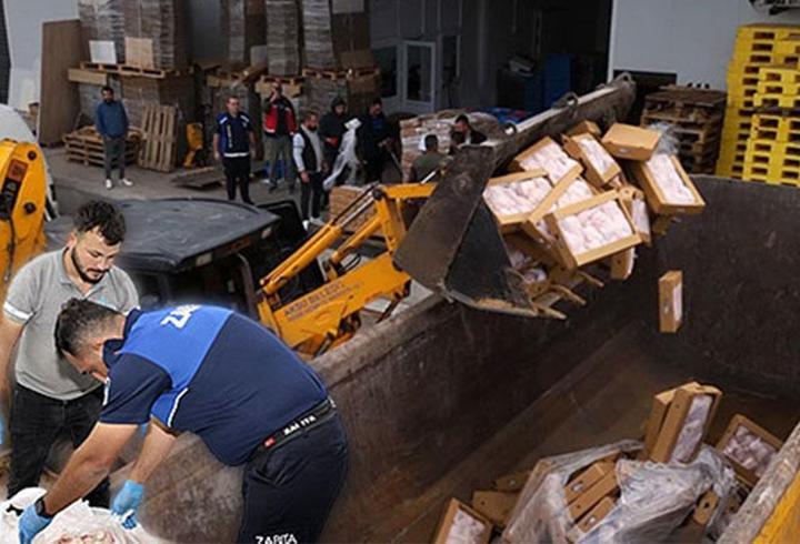25 tonluk gıda skandalı gün yüzüne çıktı: Vatandaşa yedireceklerdi, böyle imha edildi