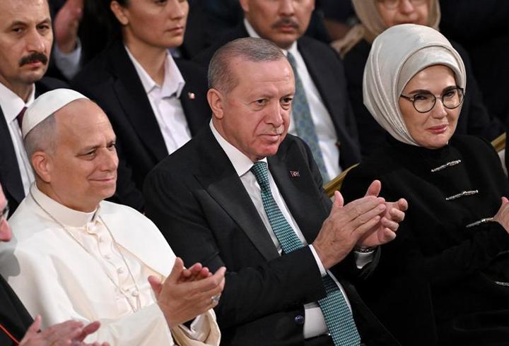 Ankara'da tarihi buluşma: Cumhurbaşkanı Erdoğan ve Papa 14. Leo’dan net mesajlar! Neler yaşandı?