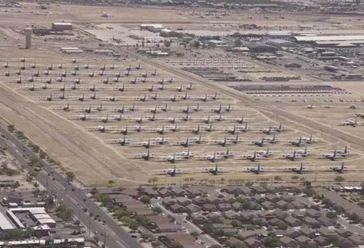 4.500 uçak, 40 uzay aracı…Çölün ortasında 35 milyar dolarlık sır: Tucson Çölü'ndeki dev filo ne saklıyor?
