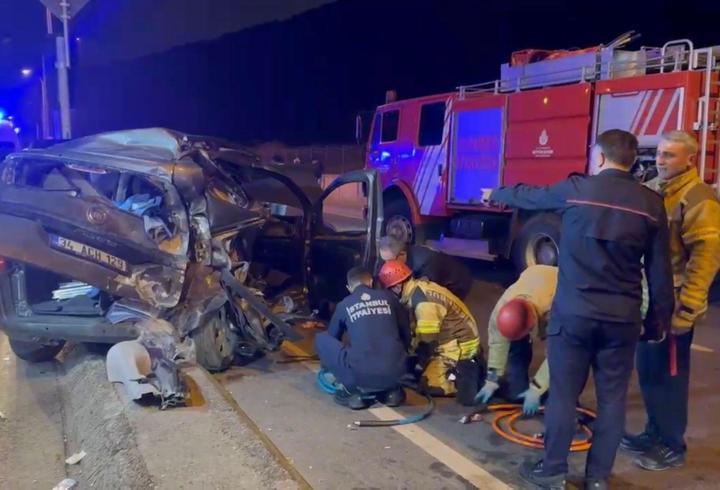 İstanbul'da zincirleme kaza: 4 yaralı