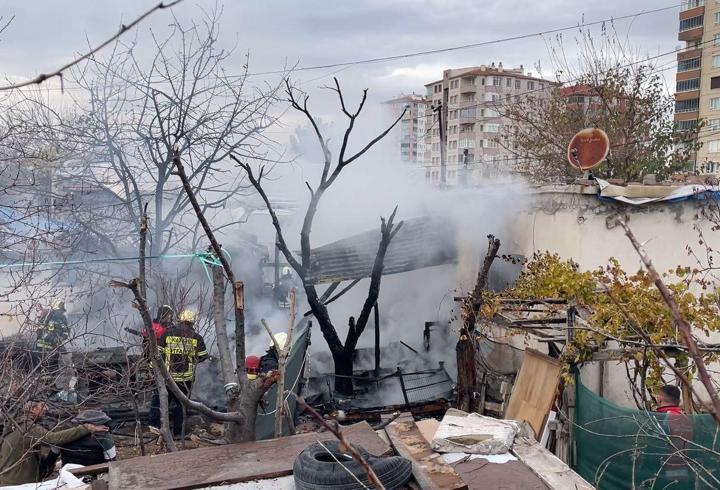 Kayseri'de evde çıkan yangın söndürüldü
