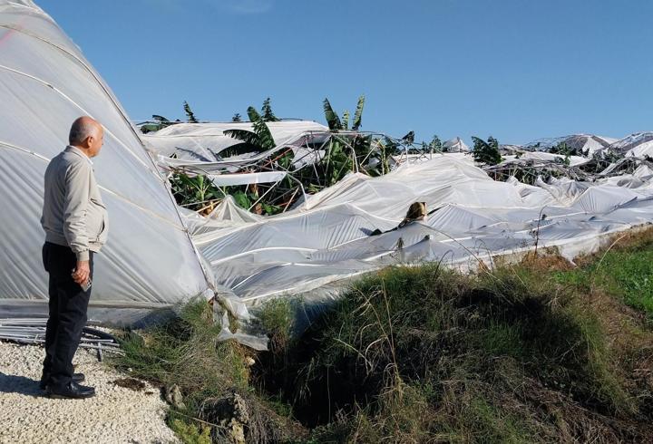 Manavgat'ta hortum, seralara zarar verdi