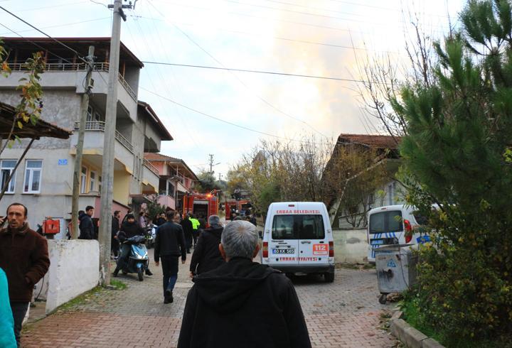 Tokat’ta çıkan yangında ev kullanılamaz hale geldi
