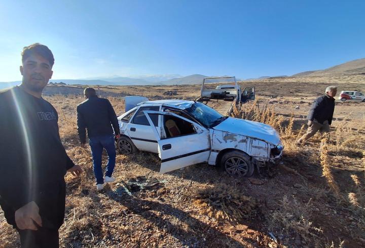 Niğde'de otomobil takla attı; 1 yaralı