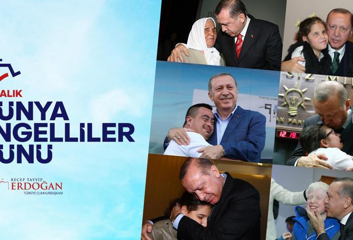 Cumhurbaşkanı Erdoğan'dan Dünya Engelliler Günü mesajı
