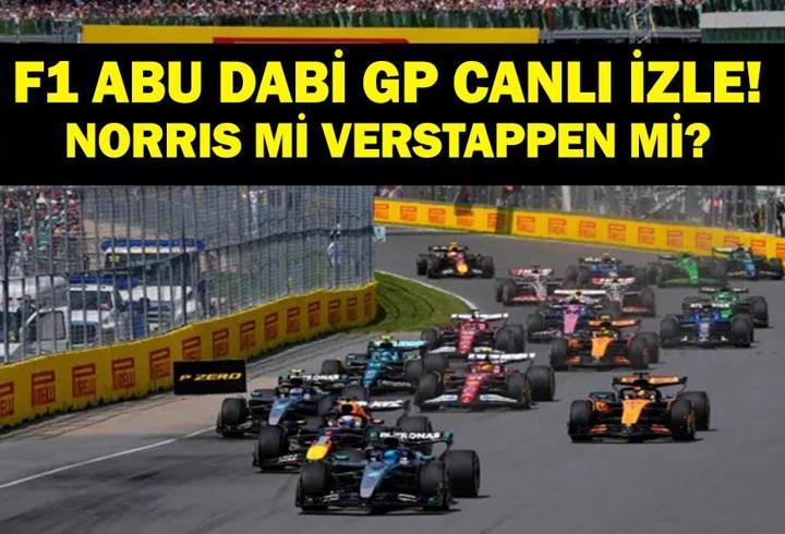 F1 ABU DABİ GRAND PRIX CANLI İZLE: Formula 1 Abu Dabi GP Final Saat Kaçta, Hangi Kanalda? Lando Norris, Max Verstappen ve Oscar Piastri İşte F1 Abu Dabi GP Canlı İzleme Ekranı...