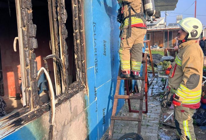 Hatay'da evde çıkan yangın, söndürüldü