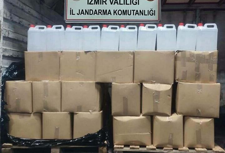 Kamyonette 860 litre etil alkol ele geçirildi