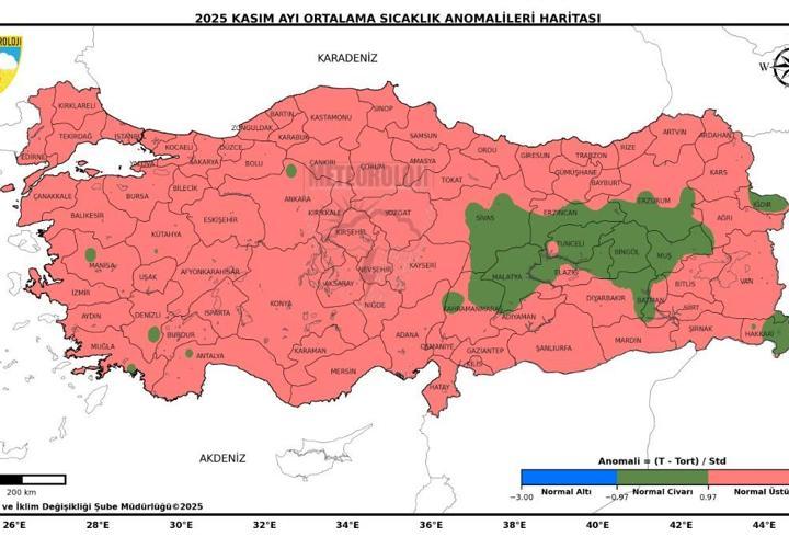Son 55 yılın en sıcak 3'üncü kasım ayı yaşandı