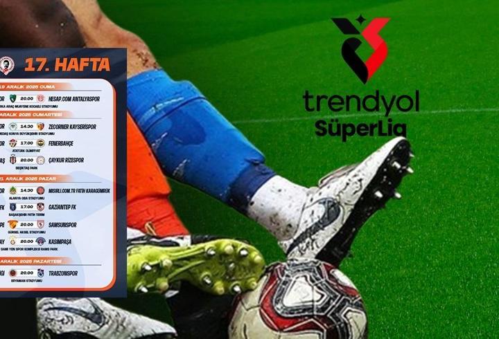 Süper Lig’de ilk devrenin son haftasının programı açıklandı