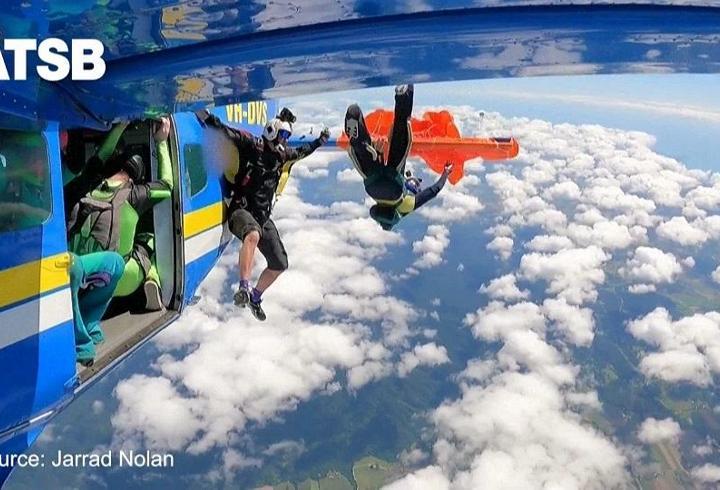 Havada mucize kurtuluş! Paraşütü uçağın kuyruğuna böyle takıldı, ölümden döndü