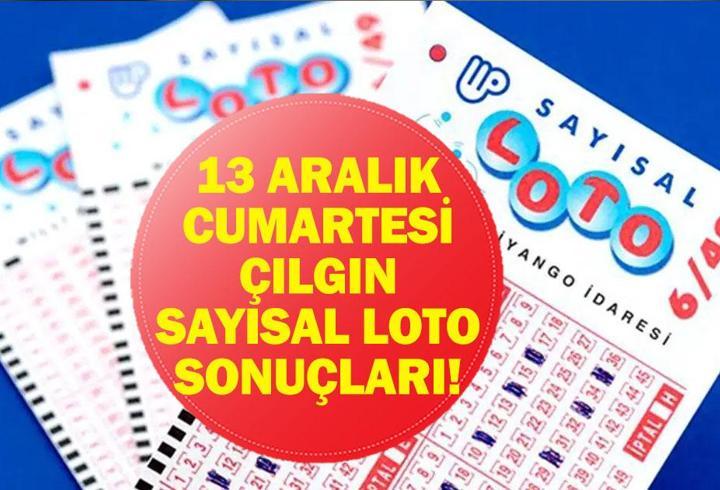 13 ARALIK SAYISAL LOTO SONUÇLARI: Çılgın Sayısal Loto'da Kim, Ne Kadar Kazandı? İşte 13 Aralık Milli Piyango Sayısal Loto Sonuçları Sorgulama Ekranı!