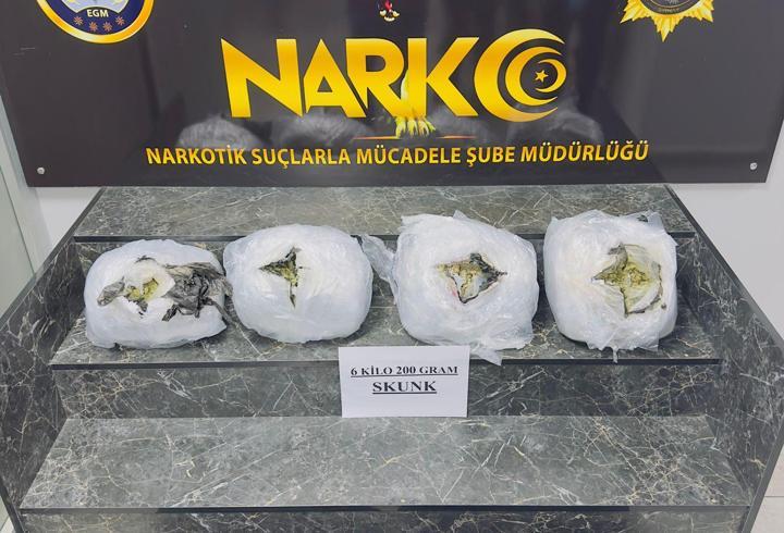 Şırnak'ta 6 kilo skunk ele geçirildi: 2 gözaltı
