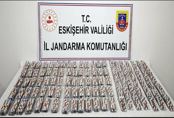 Eskişehir’de 5 bin 488 uyuşturucu hap ele geçirildi