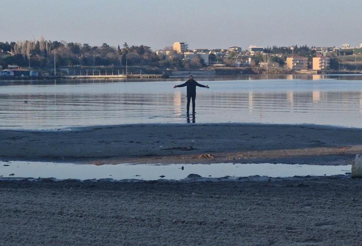 Tekirdağ’da deniz 20 metre çekildi