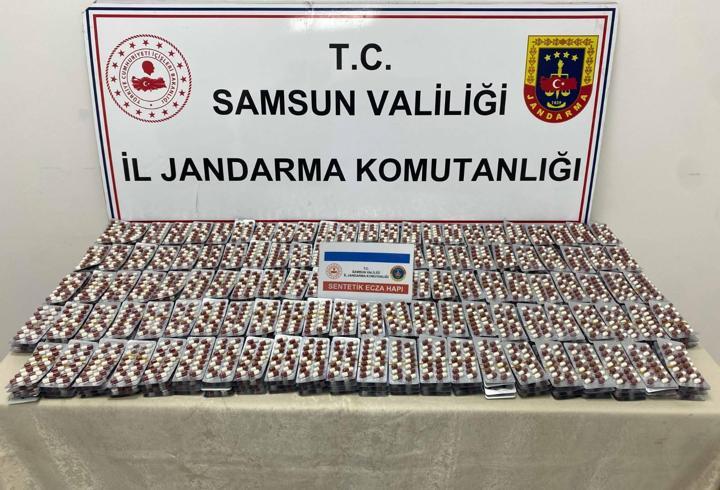 Samsun'da 6 bin 621 uyuşturucu hap ele geçirildi