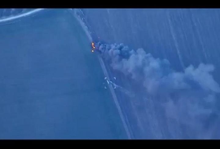 Ukrayna böyle görüntüledi: Rusya'nın füze bataryasına saldırı!