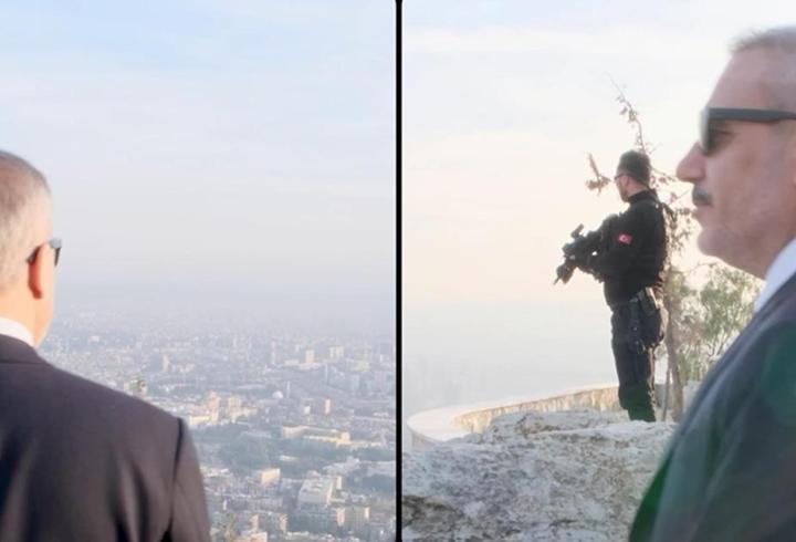 Dışişleri Bakanı Hakan Fidan, Kasyun Dağı'ndan Şam'ı seyretti.