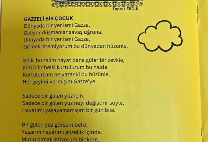 Manisa'da öğrencilerden Filistin temalı dergi